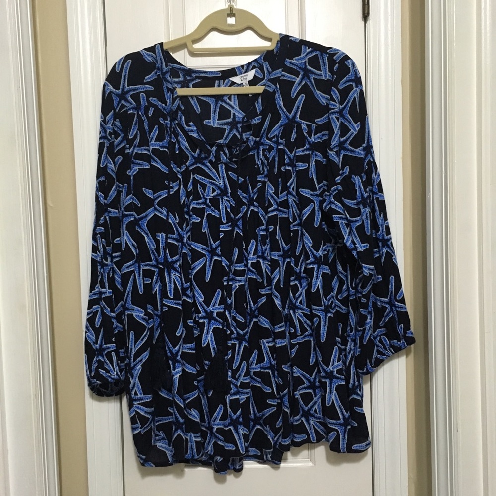 Starfish peasant top